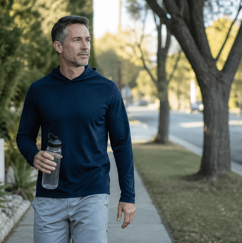 Man building consistent health